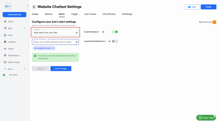 How Creating a ChatBot for website?