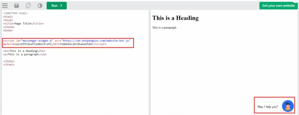 Chatbot Landing Page Template